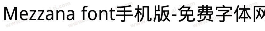 Mezzana font手机版字体转换